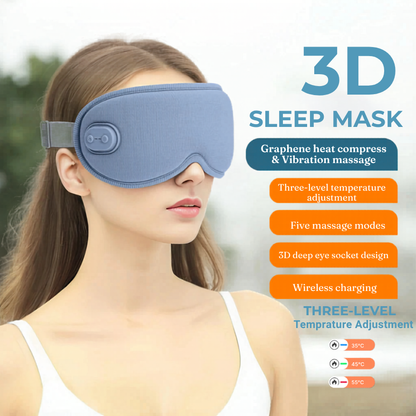 Cordless Heated Eye Massager for Relaxation & Better Sleep