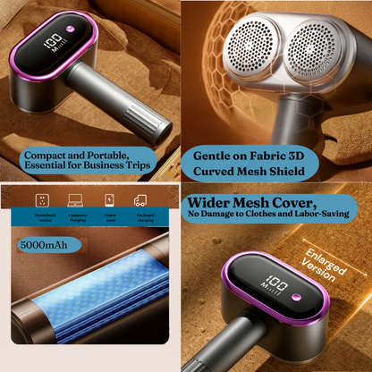 Electric Lint Remover for Clothes – Rechargeable Fabric Shaver