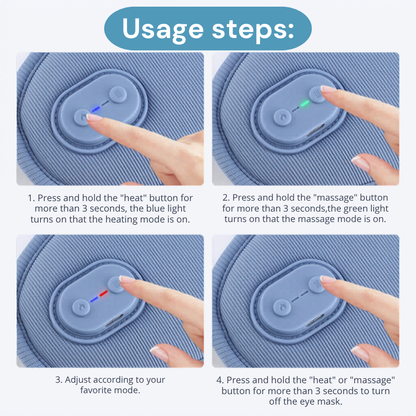 Cordless Heated Eye Massager for Relaxation & Better Sleep