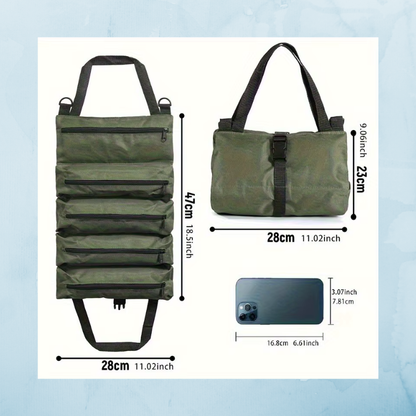 Multi-Purpose Tool Bag High Quality Professional Multi Pocket Hardware Tools Pouch Roll UP Portable Small Tools Organizer Bag